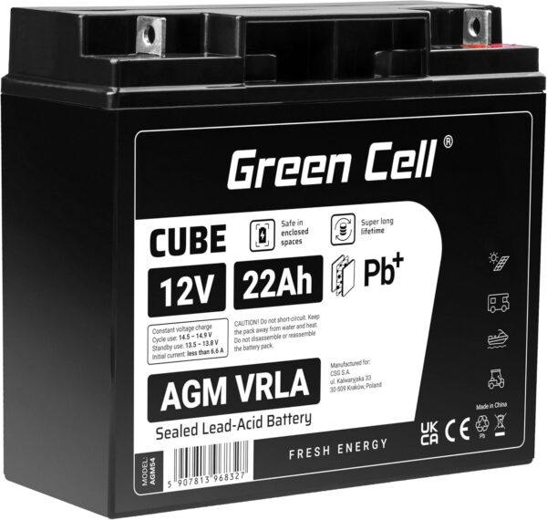 Green Cell® AGM Batería de fieltro VRLA
