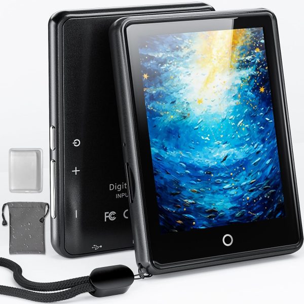 64GB Reproductor MP3 Bluetooth 5.3, 18 Sonidos relajantes, Pantalla táctil de 2,8 Pulgadas, Reproductor de MP3 para niños con Altavoz, hasta 45 h de duración de la batería, Radio FM, Soporte de