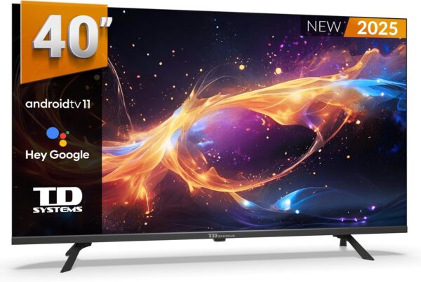 TD Systems - Smart TV 40 Pulgadas Full HD HDR sin Marcos, An...