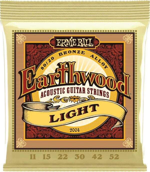 Ernie Ball Earthwood Light - Cuerdas para guitarra acústica,...