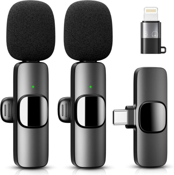 YRF micrófono inalámbrico de Solapa para iPhone Android iPad...