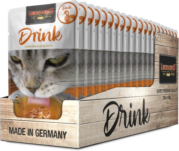 Leonardo Gato Drink Pato 20X40GR Sobres