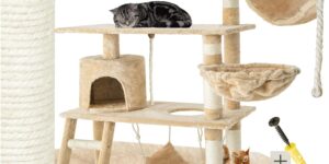 tectake Rascador para Gatos. 141cm.