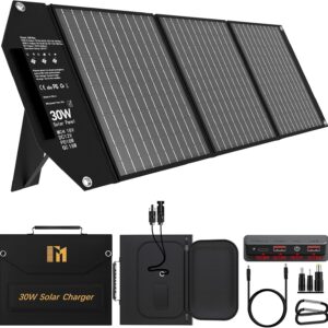 Mesuvida 30W Placa Solar Portatil con 5
