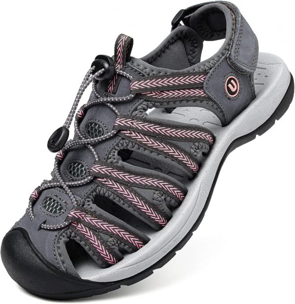 Sandalias Deportivas de Mujer Verano Sandalias Trekking Al Aire Libre Cerrado Sandalias Senderismo Sandalias Andar Comodas Sandalias Playa