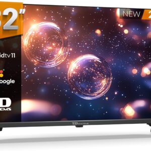TD Systems - Smart TV 32 Pulgadas HDR sin Marcos. Android 11