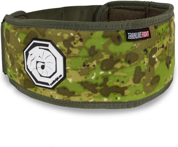 TRAINLIKEFIGHT - Cinturón Halterofilia - Cinturón para Entrenamiento Funcional, Levantamiento de Pesas, Fitness y Entrenamiento con Altas Cargas - Soporte Lumbar