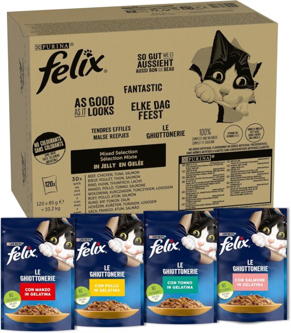 FELIX Comida para Gatos húmeda en...