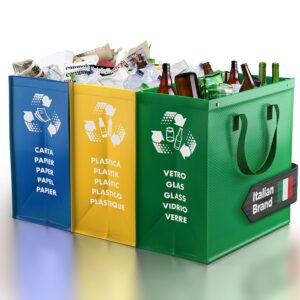 PTMS® Cubos de basura de reciclaje - 3 ...