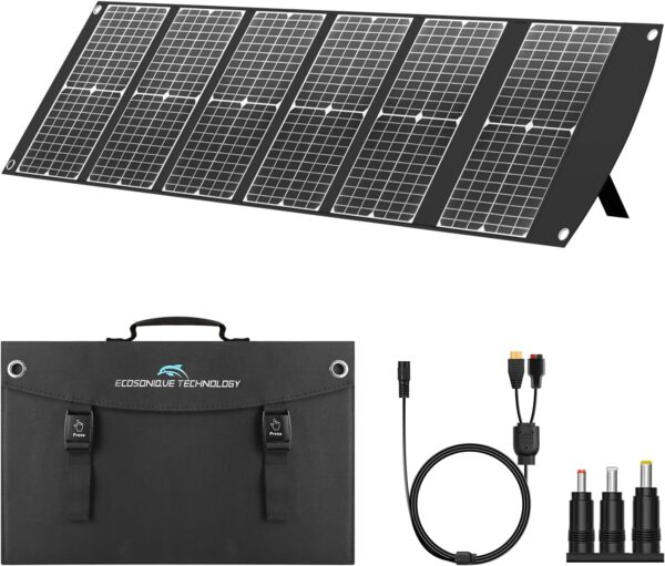 Cargador de panel solar portátil plegable
