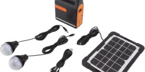 Generador Solar Portátil. Central Eléctrica. Estación de Ene