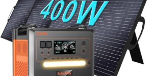 SOLARPLAY Generador Solar Portatil 2500W con 400W Placa Sola
