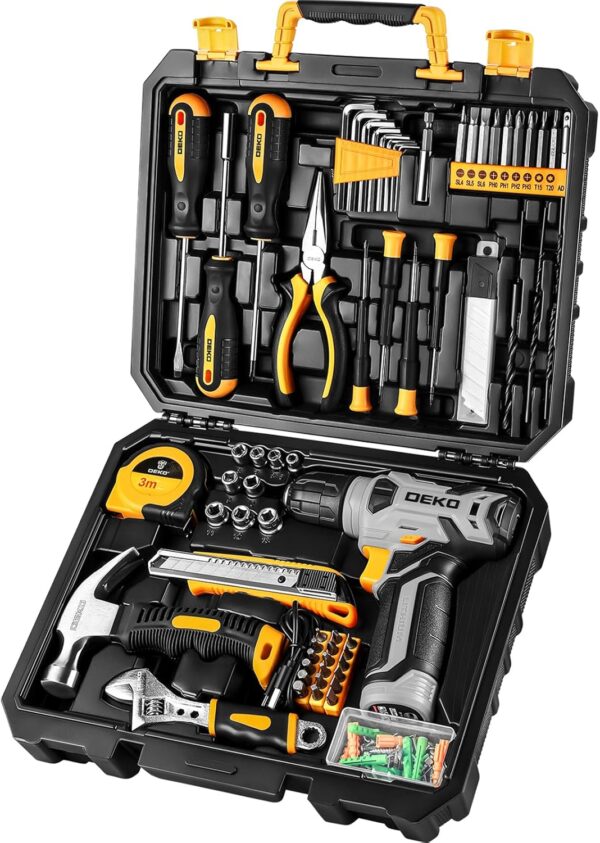 DEKO Caja Herramientas Completa con