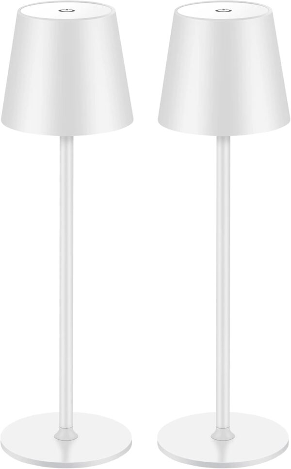 2 lámparas LED regulables de mesa
