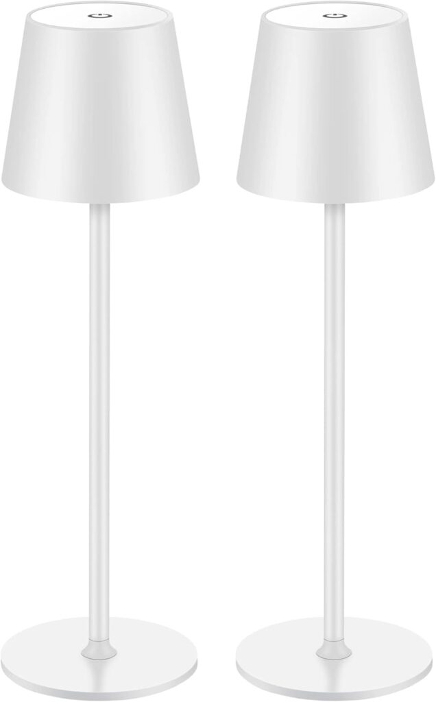 2 lámparas LED regulables de mesa