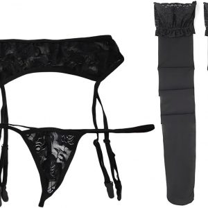 Liguero y tanga sexy para mujer, 1