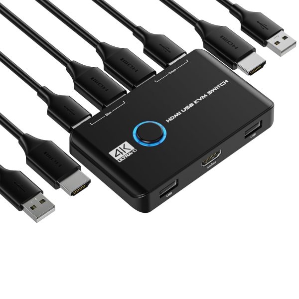 Jancane KVM Switch 4K 60Hz HDMI KVM