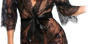 Lencería Erótica Kimono de Encaje