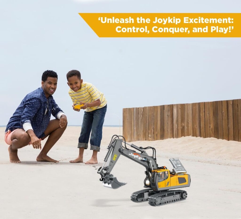 Excavadora de juguete a control