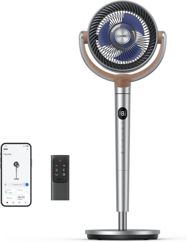 Dreo Ventilador de pie, 80 pies de