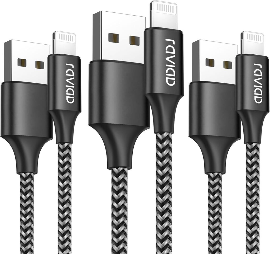 RAVIAD Cable Cargador iPhone [3Pack