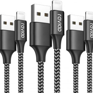 RAVIAD Cable Cargador iPhone [3Pack