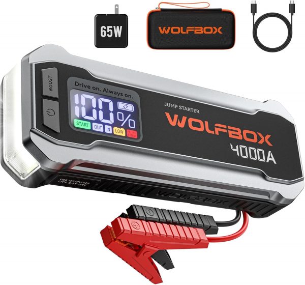 WOLFBOX 4000A arrancador de batería