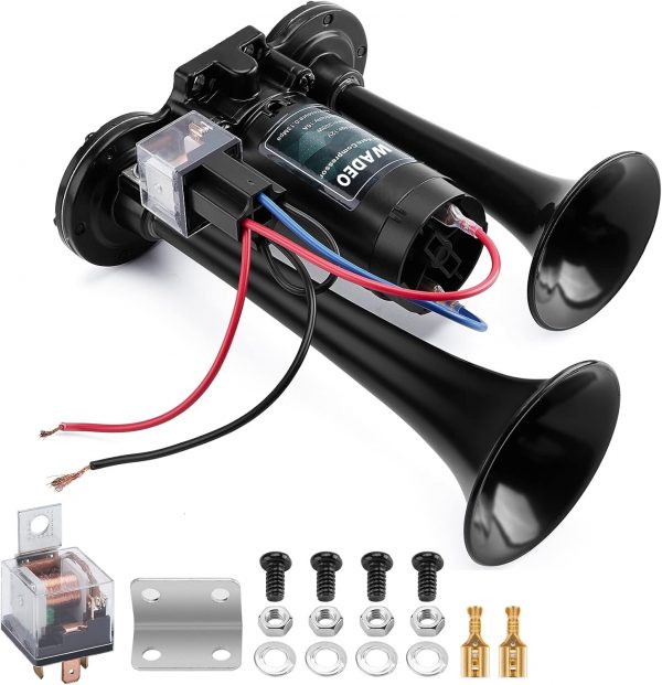 WADEO Bocina de camión de 12V,
