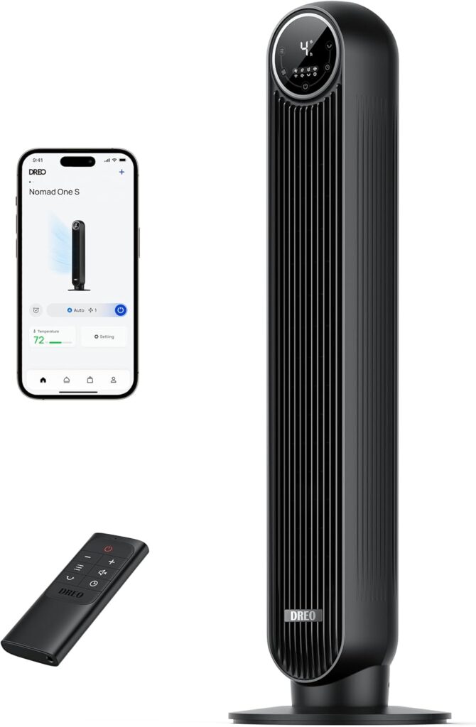 Dreo ventilador de pie silencioso,