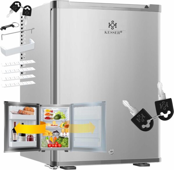 KESSER® Mini nevera con cerradura y