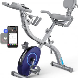 MERACH Bicicleta Estática Plegable