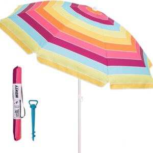 Pack de sombrilla playa Arco Iris