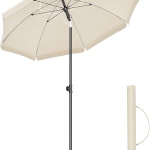 SONGMICS Sombrilla de 160 cm, UPF