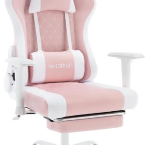 WOLTU Silla Gaming con Masajeador,