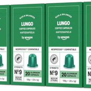 by Amazon - Cápsulas de café Lungo,