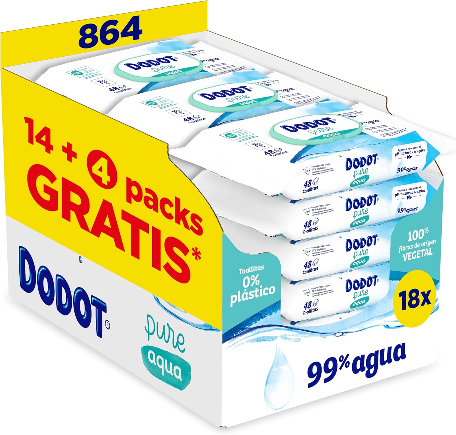 Dodot Toallitas Pure Aqua Para