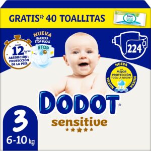 Dodot Pañales Bebé Sensitive Talla 3
