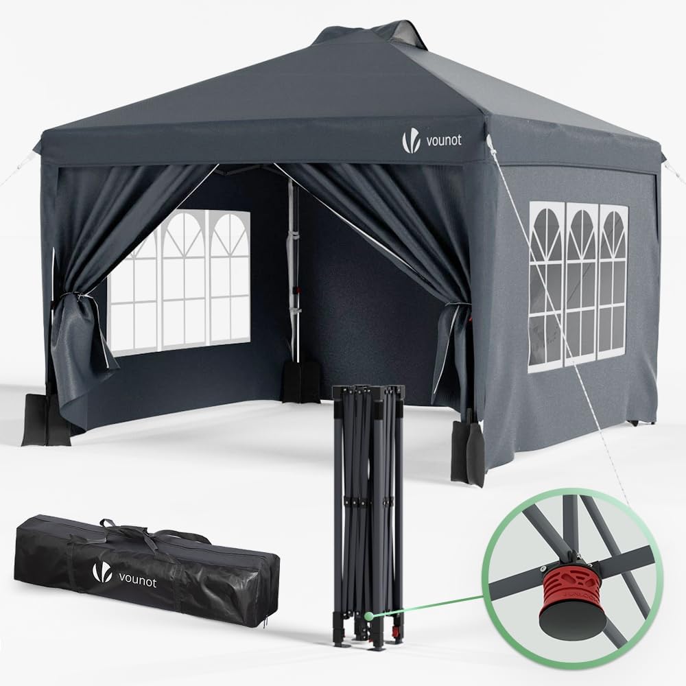 VOUNOT® Carpa Plegable Gazebo 3x3m