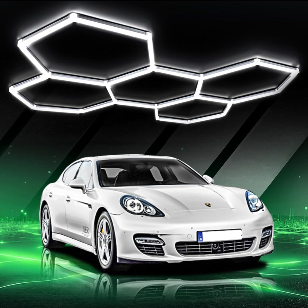 Lámpara de techo LED hexagonal para