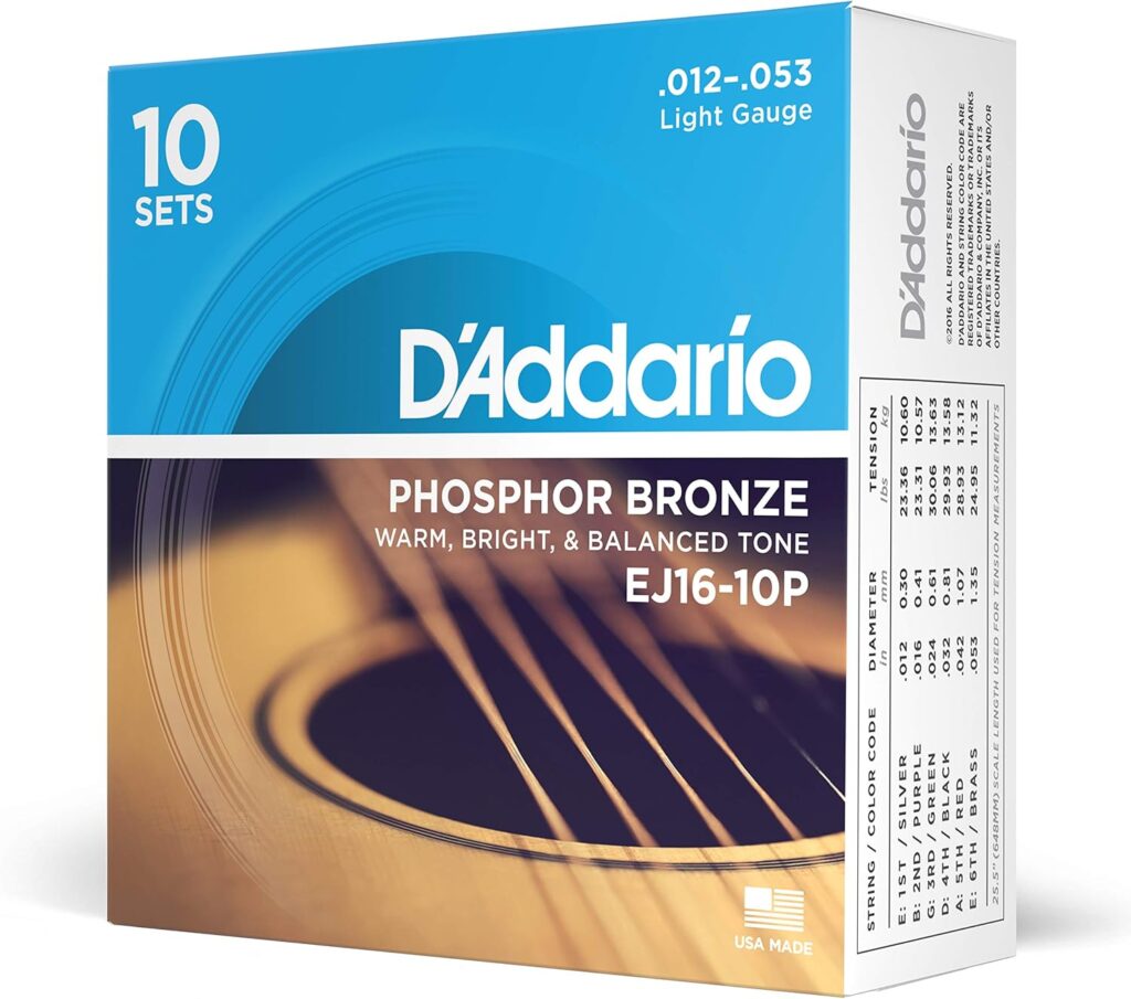 D'Addario Cuerdas Guitarra Acustica