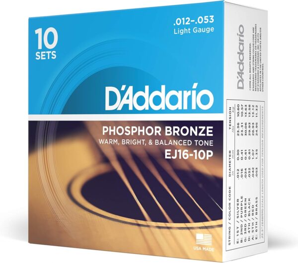 D'Addario Cuerdas Guitarra Acustica