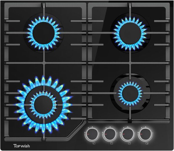 TOPWISH placa de gas 60cm, cocina