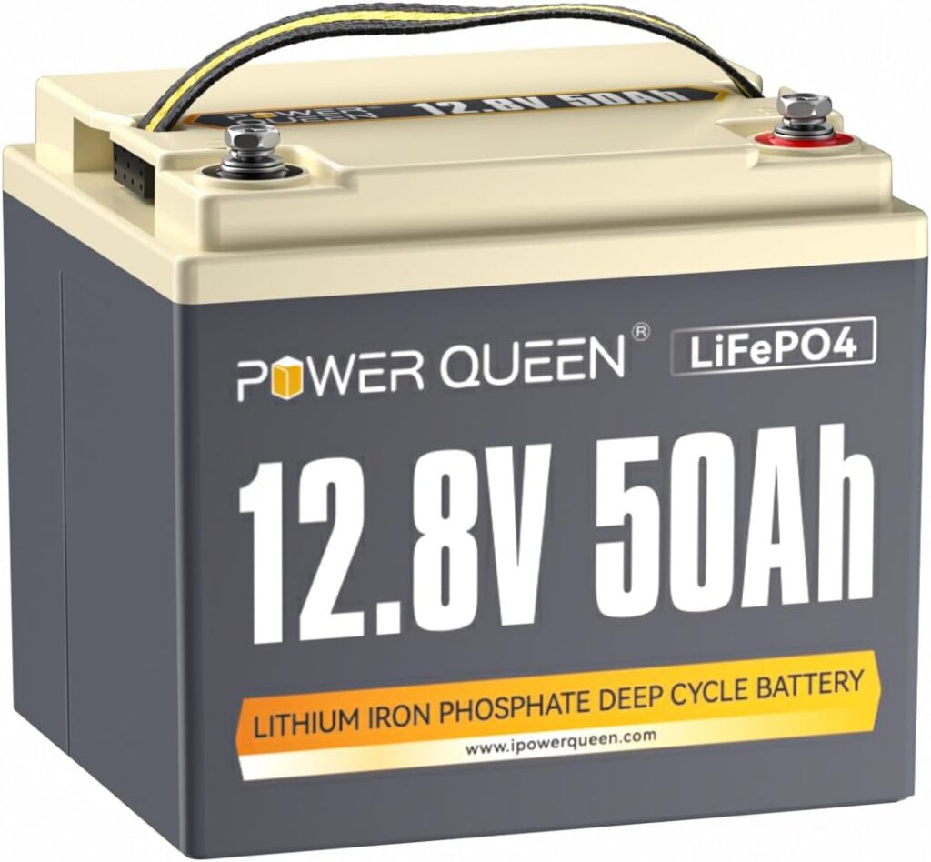 Power Queen Batería Litio 12V 50Ah