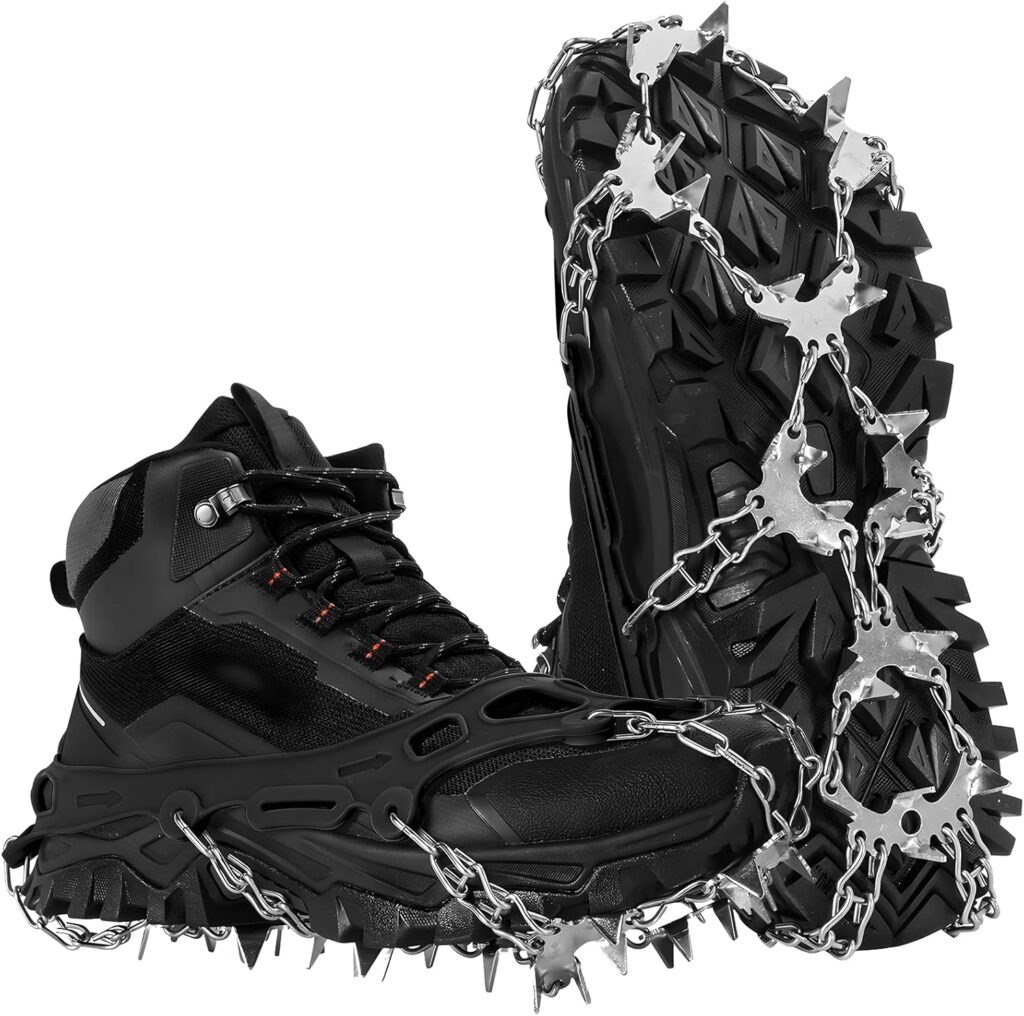 HOSLAFON Crampones para Calzado, 32