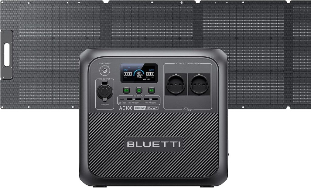 BLUETTI AC180 Generador Solar con 2