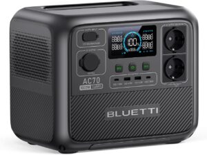 BLUETTI Generador Solar AC70 Bateria LiFePO4 de 768Wh