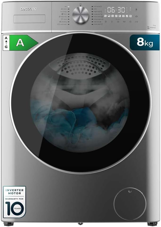 Cecotec Lavadora 8Kg de Carga