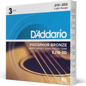 D'Addario Cuerdas Guitarra Acustica