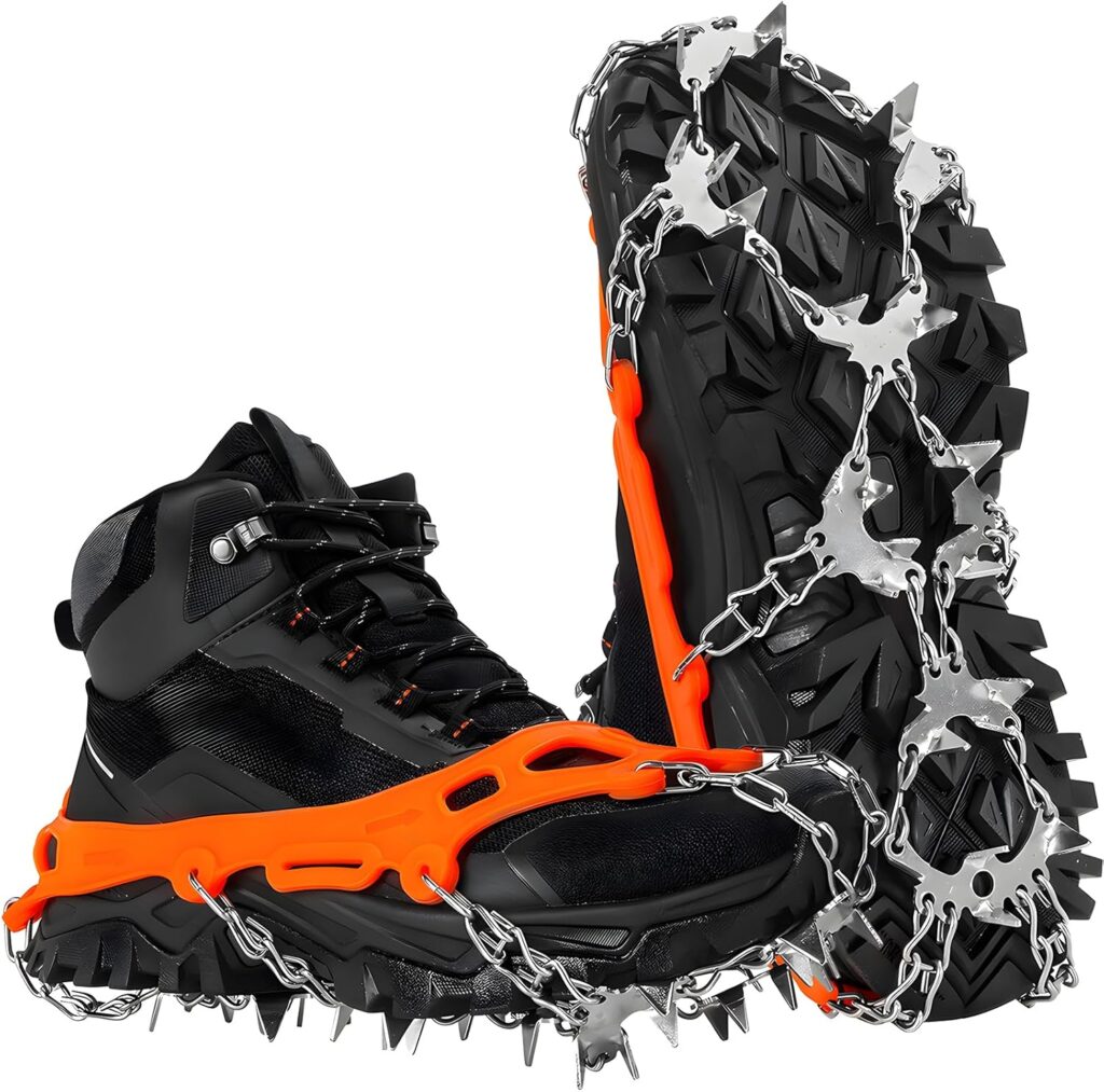 HOSLAFON Crampones para Calzado, 32