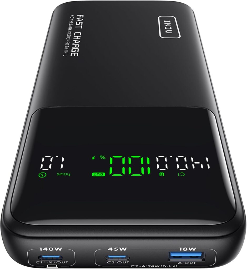INIU Power Bank, 27000mAh 140W